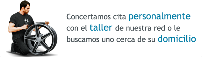 Concertamos cita personalmente con el taller de nuestra red o le buscamos uno cerca de su domicilio.