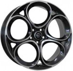 Informacin de ALFA W262, GLOSSY BLACK POLISHED, 5X110, 20 x 8.5"