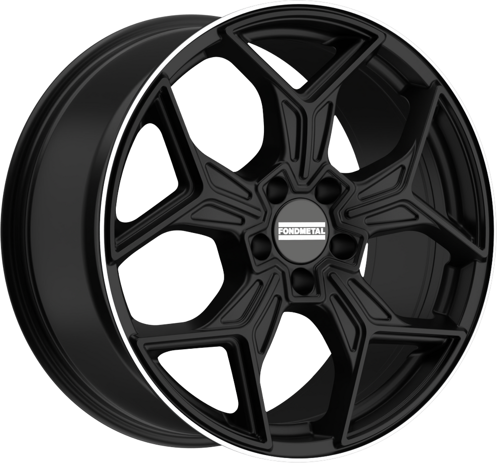 Informacin de FONDMETAL TARANIS, MATT BLACK MACHINED LIP, 5X112, 19 x 8"