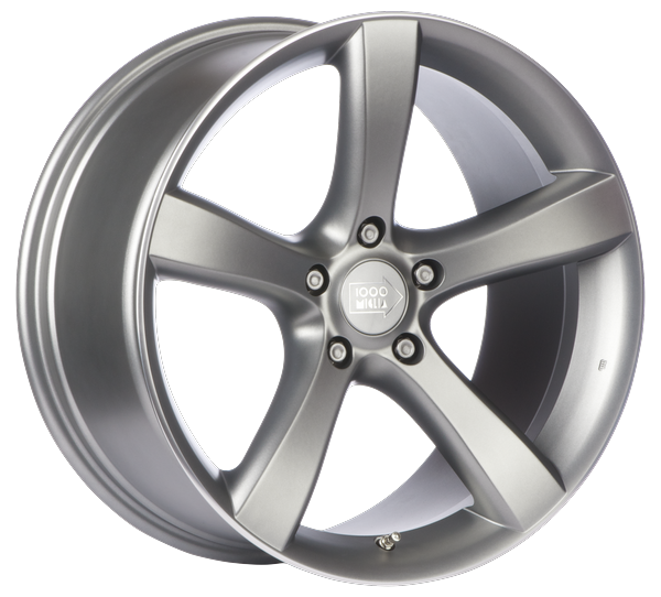 Informacin de MILLE MIGLIA MM1001, MATT ANTHRACITE POLISHED LIP, 5X120, 19 x 8.5"