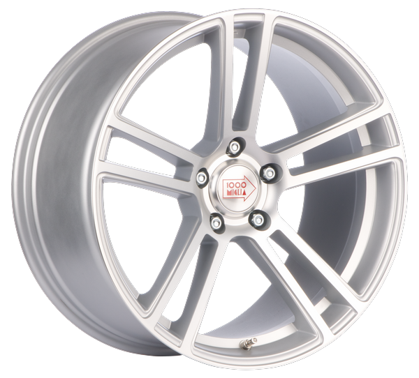 Informacin de MILLE MIGLIA MM1002, MATT SILVER POLISHED, 5X112, 18 x 8"
