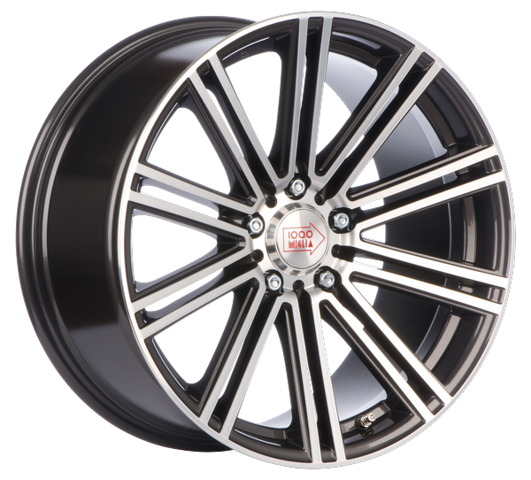 Informacin de MILLE MIGLIA MM1005, DARK ANTHRACITE POLISHED, 5X112, 18 x 8"