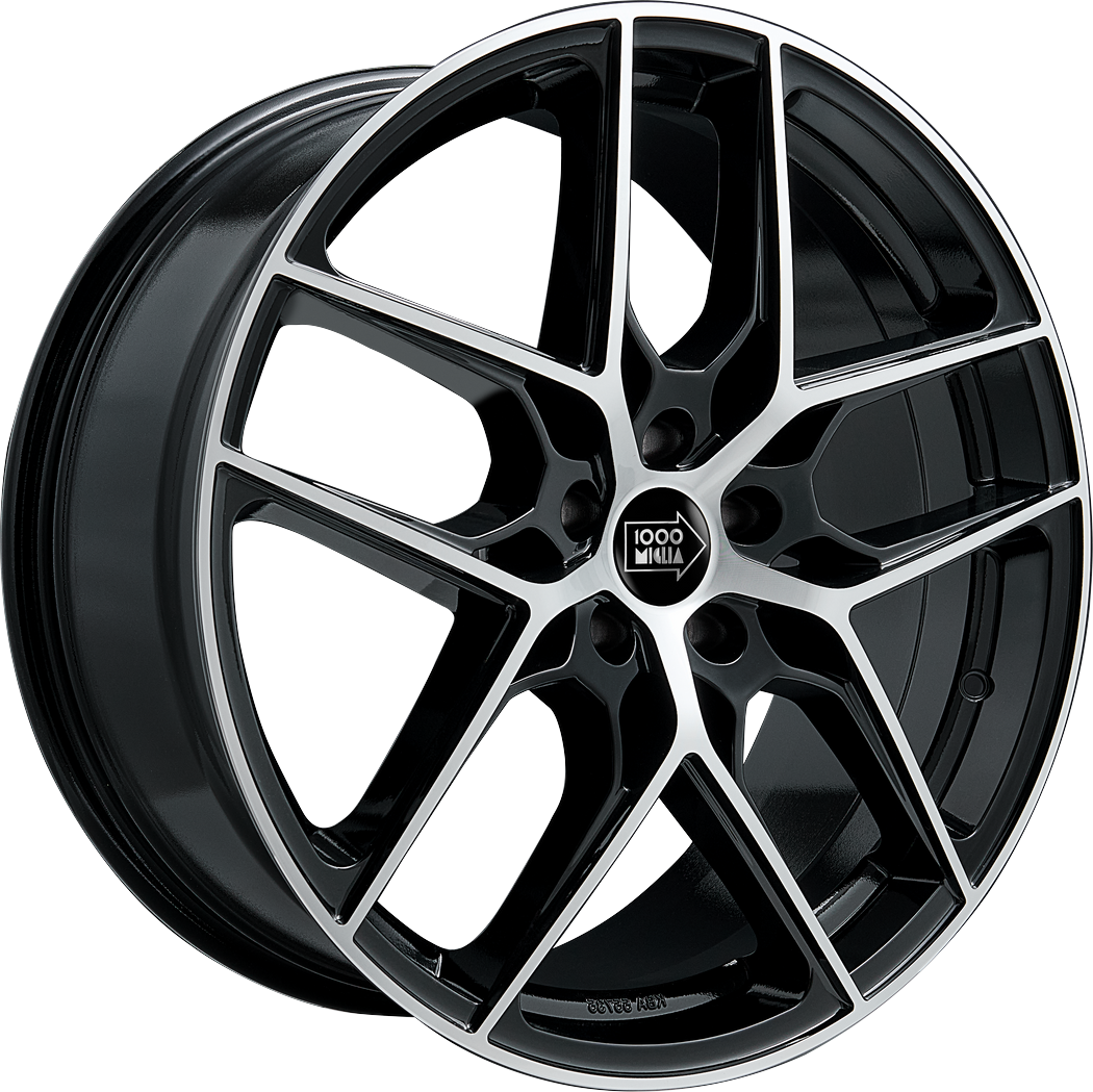 Informacin de MILLE MIGLIA MM1004, GLOSS BLACK POLISHED, 5X112, 19 x 8"