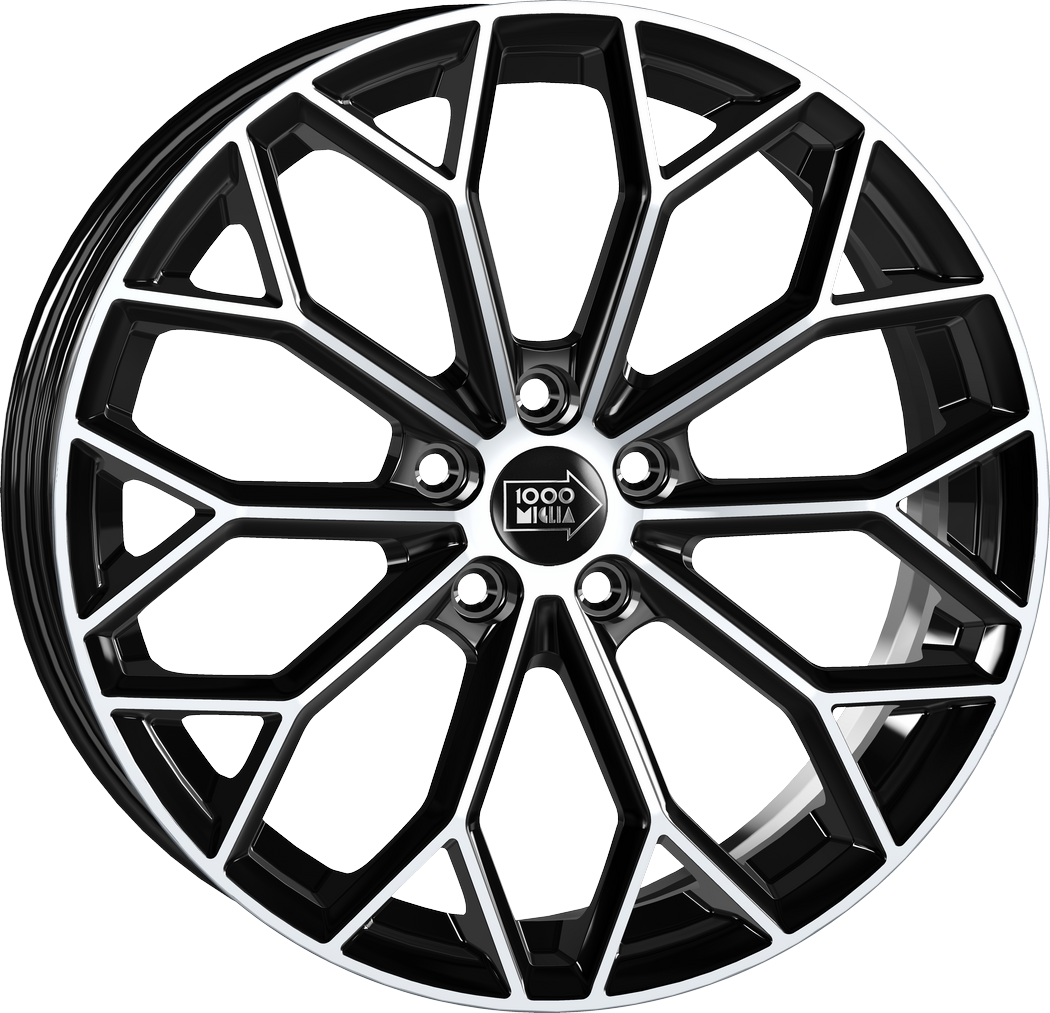Informacin de MILLE MIGLIA MM1030, GLOSS BLACK POLISHED, 5X112, 18 x 8"
