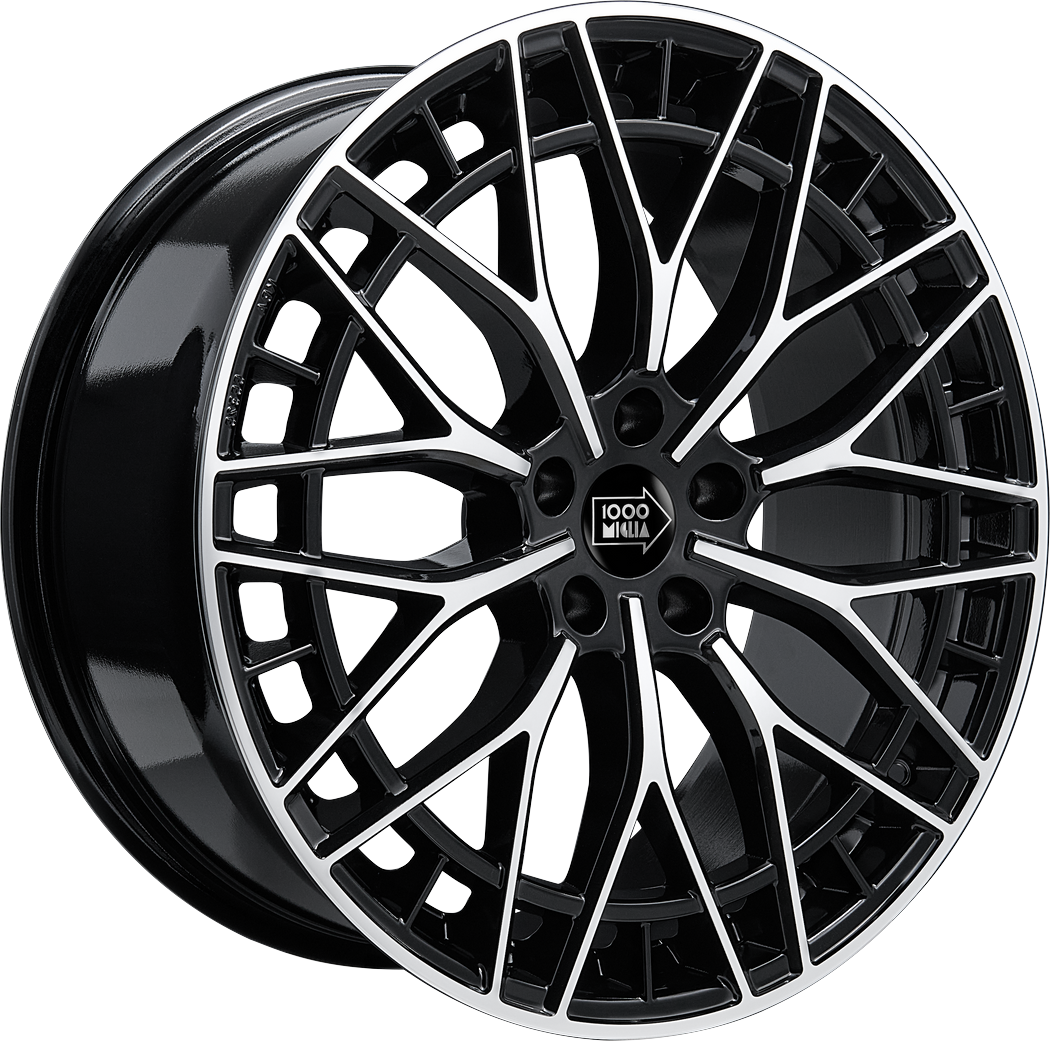 Informacin de MILLE MIGLIA AP10, GLOSS BLACK POLISHED, 5X112, 19 x 8"