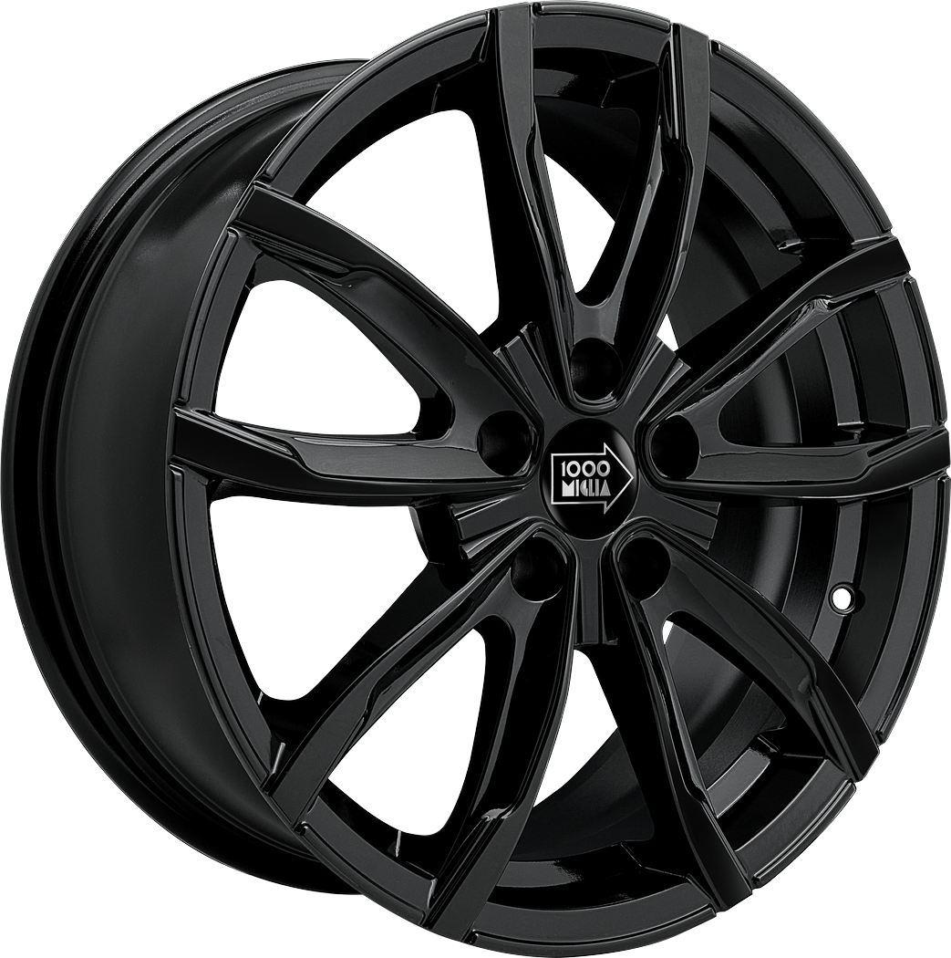 Informacin de MILLE MIGLIA EVO 001, GLOSS BLACK, 5X112, 17 x 7"