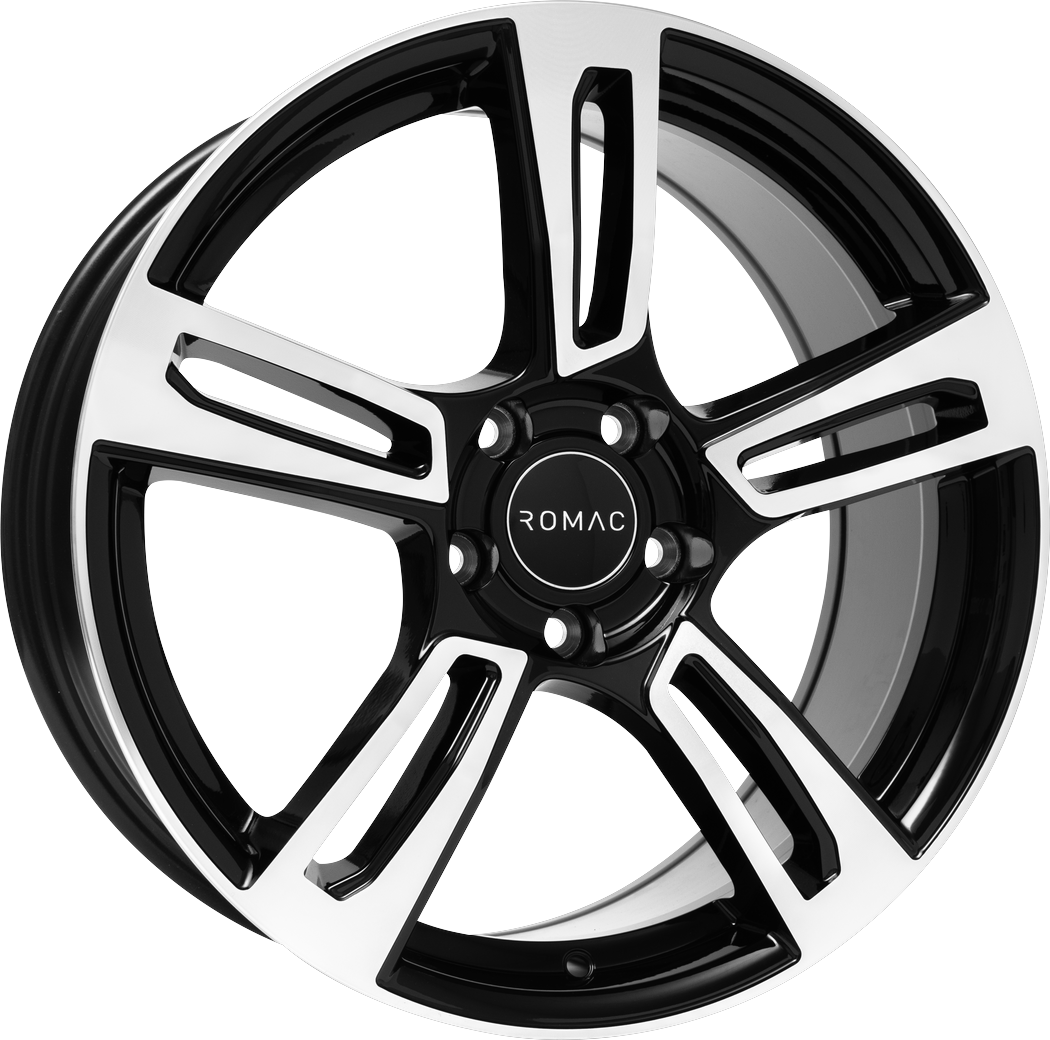 Informacin de ROMAC EDGE, GLOSS BLACK W/ POLISHED FACE, 4X108, 15 x 6.5"